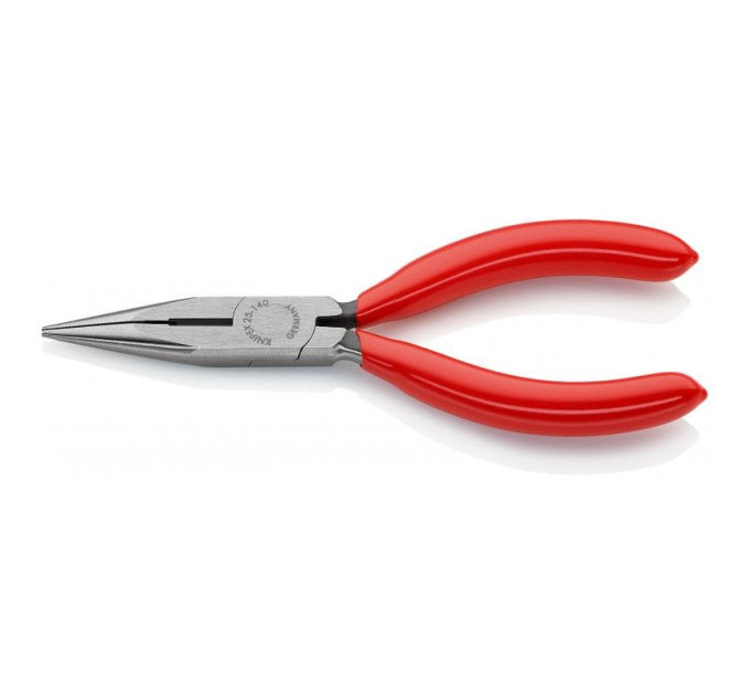 Круглогубцы плоские с режущими кромками Ø2,5мм, 140мм KNIPEX 25 01 140, фосфатированные