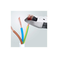 Кусачки боковые (бокорезы), Ø4,0мм, 180мм KNIPEX 70 01 180, фосфатированные