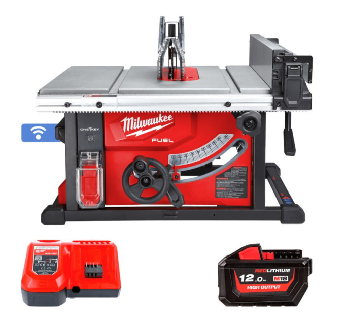 Пила настольная-циркулярная аккумуляторная бесщёточная MILWAUKEE M18 FTS210-121B ONE-KEY , (замена н