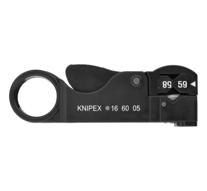 Стриппер для снятия изоляции с коаксиальных кабелей KNIPEX 16 60 05 SB