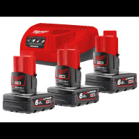 Энергокомплект MILWAUKEE M12 NRG-603 (ЗУ С12+ 3акк.Х6Ач B6)