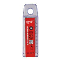 Свердло по металу THUNDERWEB HSS-G MILWAUKEE, DIN338, Ø2,0x49х24мм, (10шт)