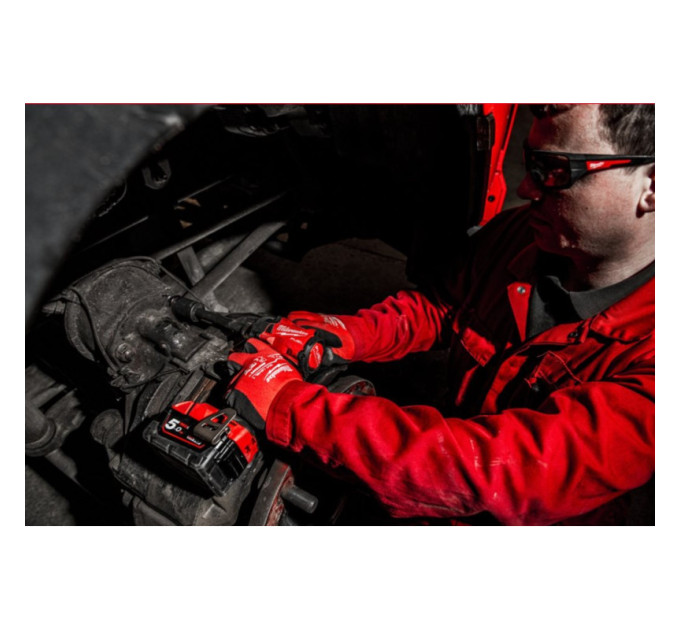 Гайковерт аккумуляторный бесщеточный MILWAUKEE 1/2" (339 Нм) M18 FIW2P12-0X, с пином (каркас+кейс)