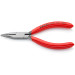 Круглогубцы плоские с режущими кромками Ø2,2мм, 125мм KNIPEX 25 01 125, фосфатированные