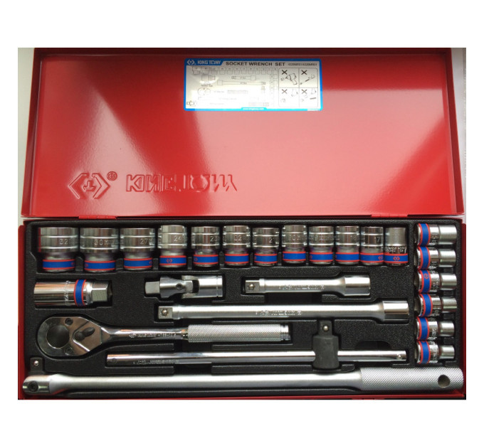 Набор головок 1/2" 12 ед. 12-ти гранные, (10-32mm)