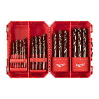 Набор сверл по металлу кобальтовых HSS-Co PACKOUT MILWAUKEE, DIN338 (25шт) (1-13мм)