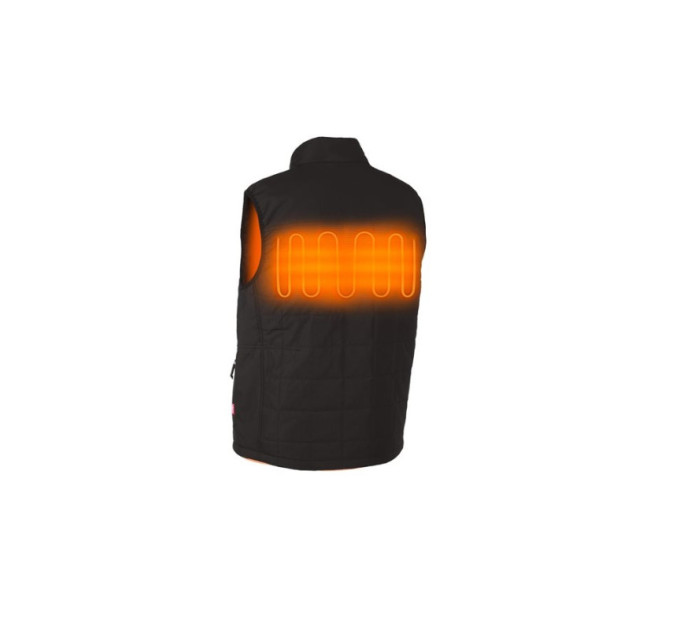 Жилет с подогревом MILWAUKEE, M12 HPVBL2-0(XL), черный (размер XL)