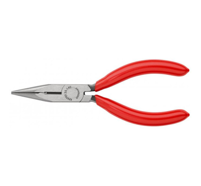 Круглогубцы плоские с режущими кромками Ø2,5мм, 140мм KNIPEX 25 01 140, фосфатированные