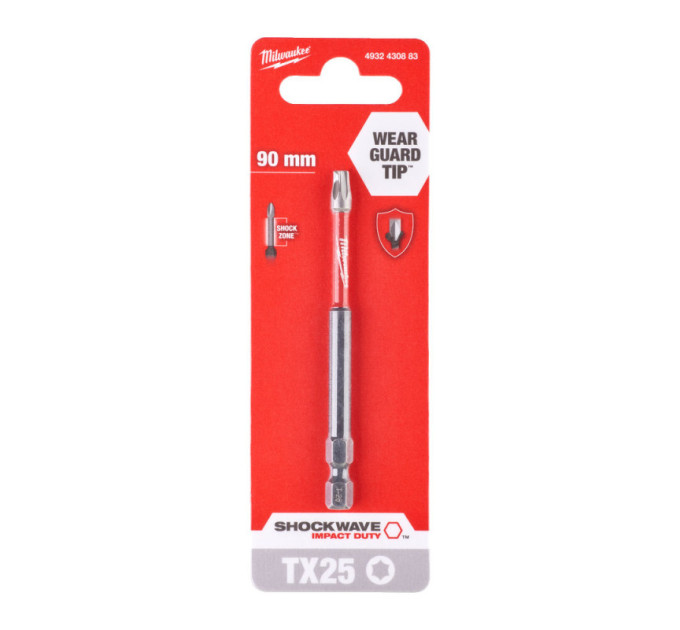 Біта SHOCKWAVE MILWAUKEE, TX25, 90мм