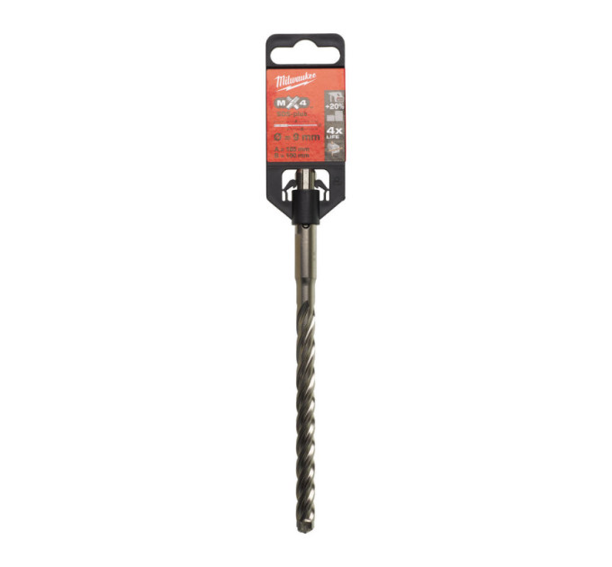 Бур SDS-PLUS MX4 MILWAUKEE, Ø9,0х165х100мм