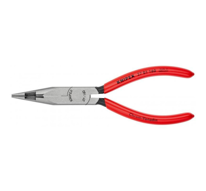Длинногубцы с режущими кромками в средней части, 160мм KNIPEX 27 01 160, фосфатированные