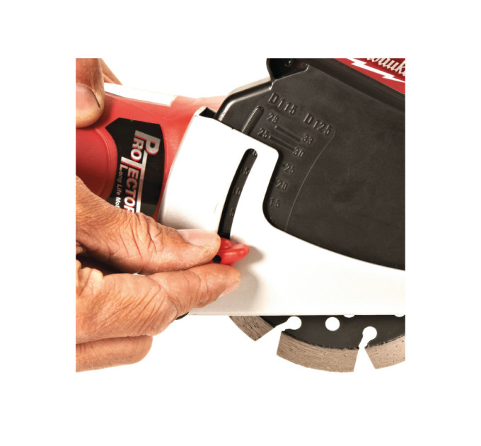 Углошлифовальная машина MILWAUKEE 125 мм AGV 15-125 XC DEC-SET с системой пылеудаления 4933448025