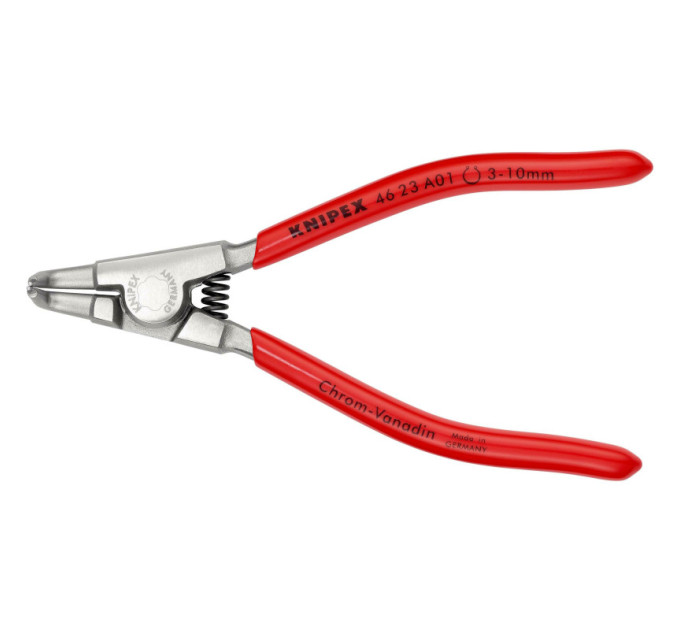 Щипцы для наружных стопорных колец загнутые 90°, Ø3-10мм KNIPEX 46 23 A01, Ø0,9мм