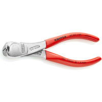 Кусачки торцевые (клещи) особой мощности, Ø4,0мм KNIPEX 67 03 140, хромированные