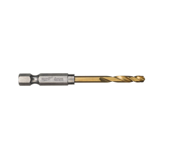 Свердло по металу RedHEX SHOCKWAVE™ HSS-TiN MILWAUKEE, Ø4,0х71,5х26мм, (10шт)