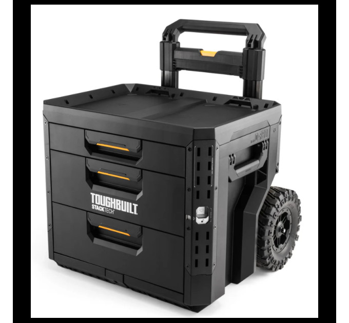 Ящик для инструментов TOUGHBUILT TB-B1-D-R93 StackTech на колесах 1+2 выдвижными ящиками