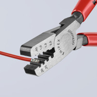 Инструмент для обжима контактных гильз 0,25-2,5мм², 145мм KNIPEX 97 61 145 А, фосфатированный