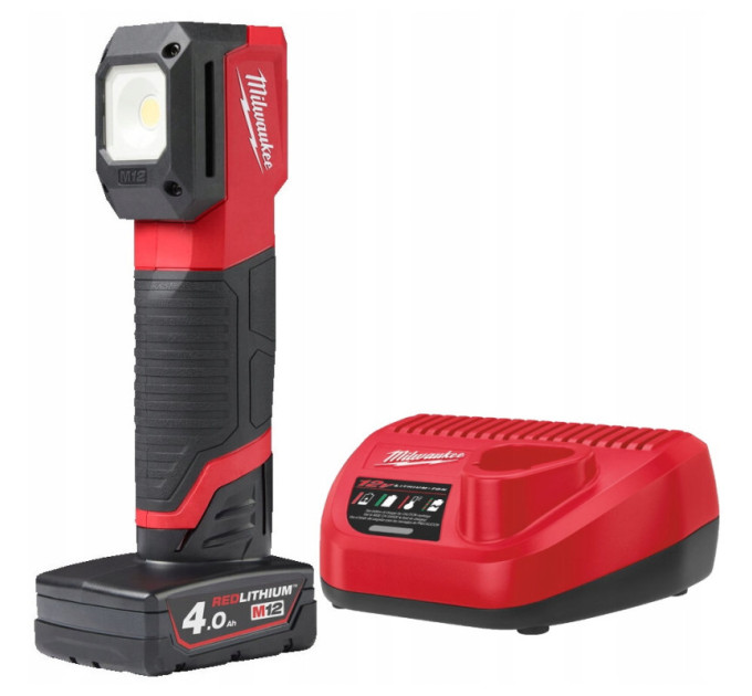 Фонарь светодиодный аккумуляторный для цветоподбора MILWAUKEE M12 CML-401 (ЗУ+1акк.Х4Ач)