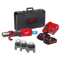 Обжимник гідравлічний акумуляторний для труб MILWAUKEE M18 ONEBLHPT-302C Geberit Mapress(ЗУ+3Х2А)