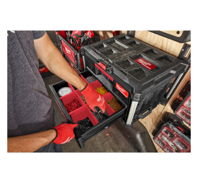 Система стеллажная вертикального крепления E-Track PACKOUT MILWAUKEE