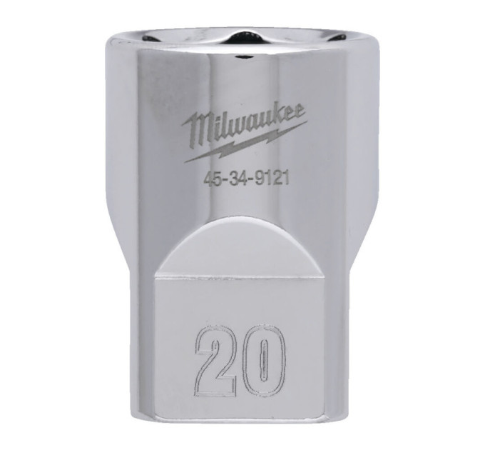 Головка торцева хромована ½" 6гр. MILWAUKEE, 20мм