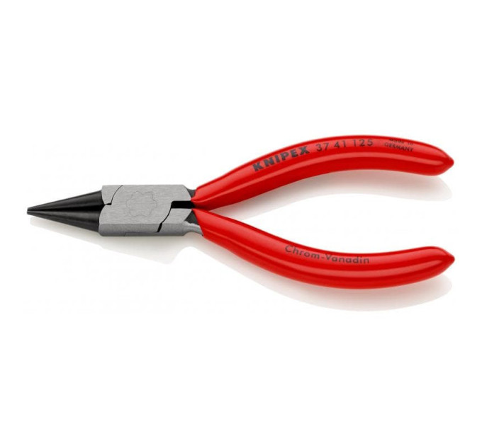 Плоскогубцы круглогубцы захватные для точных работ, 125мм, KNIPEX 37 41 125, фосфатированные