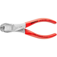 Кусачки торцевые (клещи) особой мощности, Ø4,0мм KNIPEX 67 03 140, хромированные