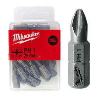 Бита MILWAUKEE, PH2, 25мм, (25 шт) Бита MILWAUKEE, PH2, 25мм, (25 шт)