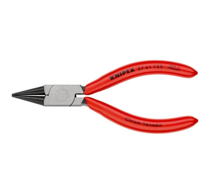 Плоскогубцы круглогубцы захватные для точных работ, 125мм, KNIPEX 37 41 125, фосфатированные