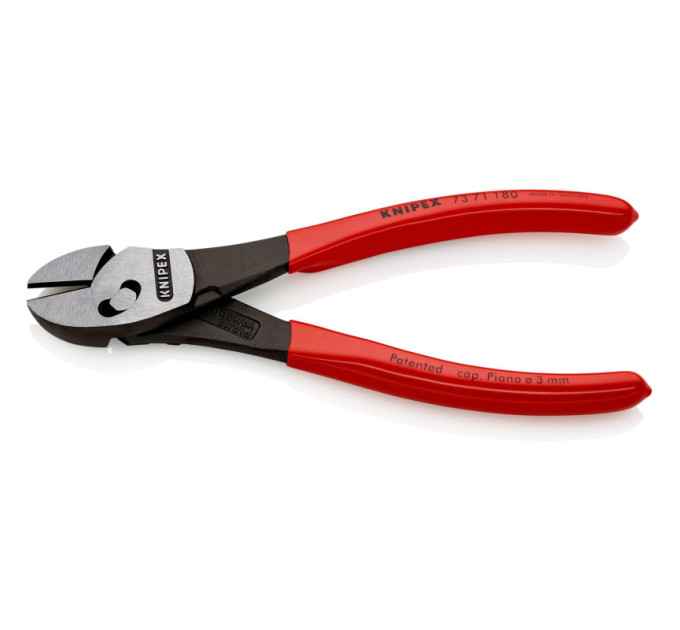 Кусачки боковые (бокорезы) особой мощности TwinForce, Ø4,0мм, 180мм KNIPEX 73 71 180,фосфатированные