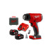 Пистолет горячего воздуха - фен аккумуляторный MILWAUKEE M18 BHG-502C (ЗУ+2акк.Х5Ач+кейс)
