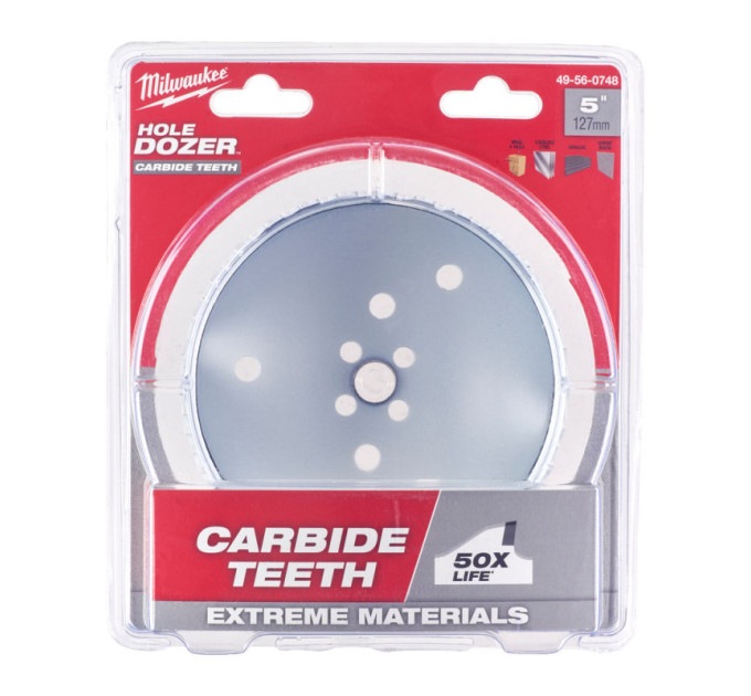 Коронка Bi-Metal HOLE DOZER™ CARBIDE MILWAUKEE Ø140мм