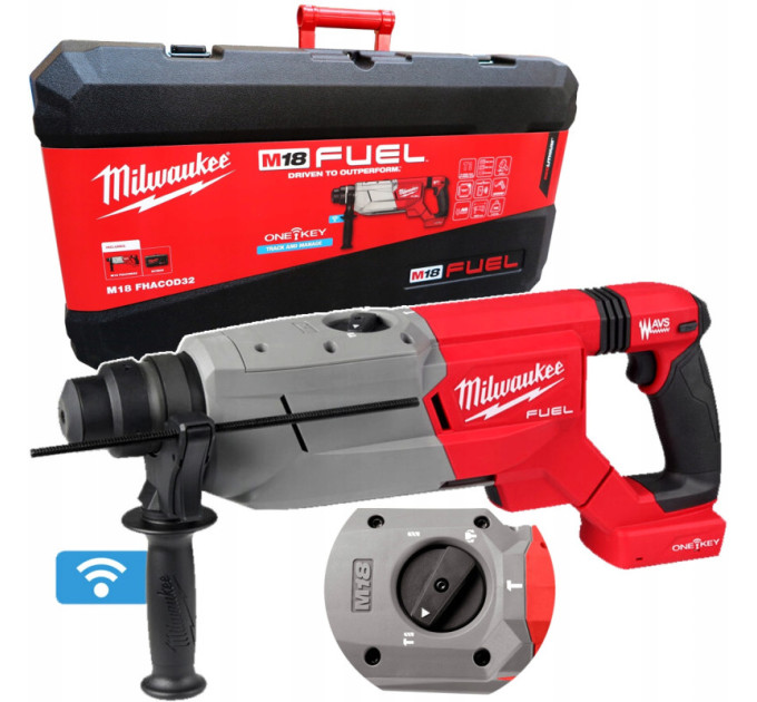 Перфоратор аккумуляторный бесщёточный SDS-PLUS MILWAUKEE M18 FHACOD32-0C (4,9Дж) (каркас+кейс)