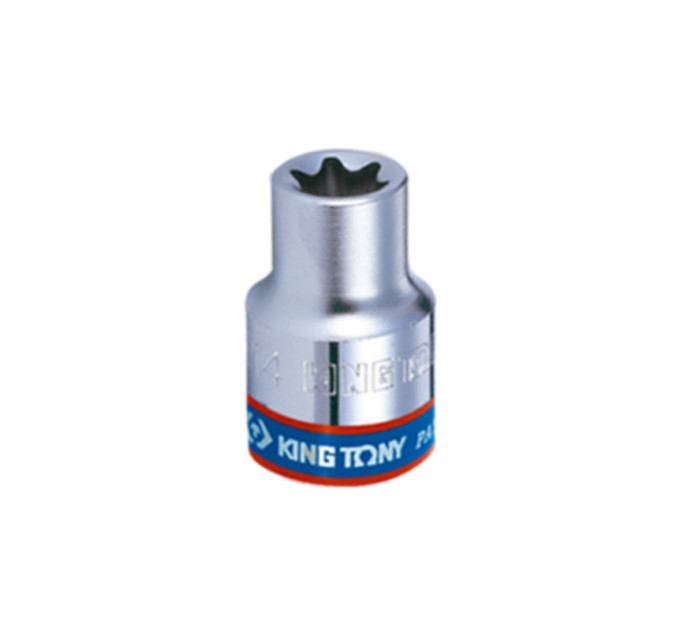 Головка торцевая хромированная TORX Е-стандарт 3/8" KING TONY, E8
