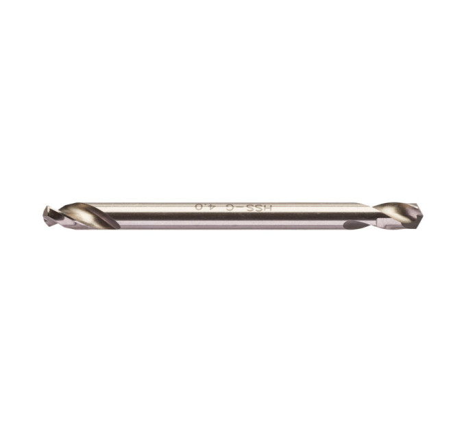 Сверло по металлу HSS-G MILWAUKEE, DIN 1412 C, Ø4,0х55х14мм, двухстороннее, (10шт)