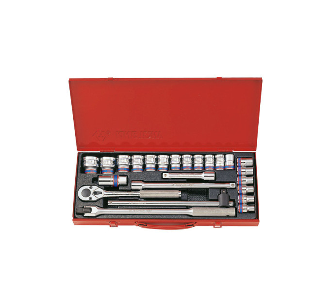 Набор головок 1/2" 24 ед. 12-ти гранные, (10-32mm) 2 воротка