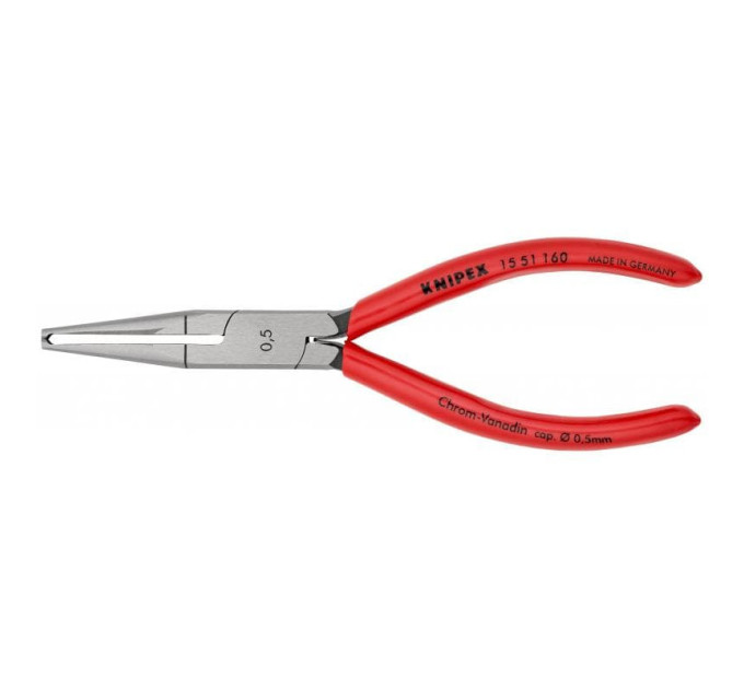 Инструмент для удаления изоляции с тонких проводов, Ø0,5мм 160мм KNIPEX 15 51 160, фосфатированный