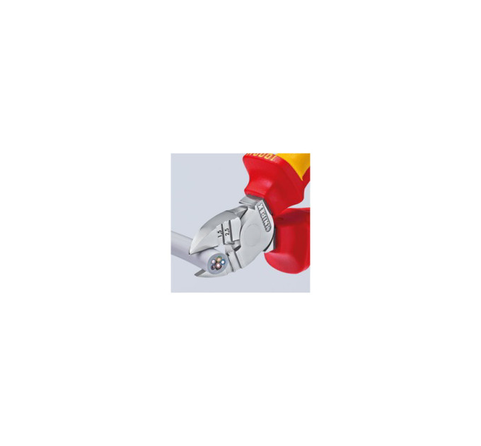Кусачки боковые (бокорезы) особой мощности, Ø2,5мм, 160мм VDE KNIPEX 14 26 160, хромированные