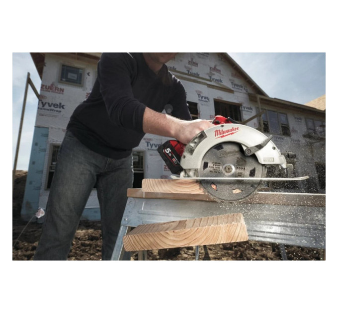 Пила дисковая аккумуляторная бесщеточная MILWAUKEE M18 BLCS66-0X Ø190мм (кейс+HDкейс)