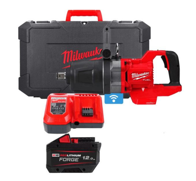 Гайковерт аккумуляторный бесщеточный MILWAUKEE 1'' (2711Нм) M18 ONEFHIWF1DS-121C, (ЗУ+1ак.) FORGE™