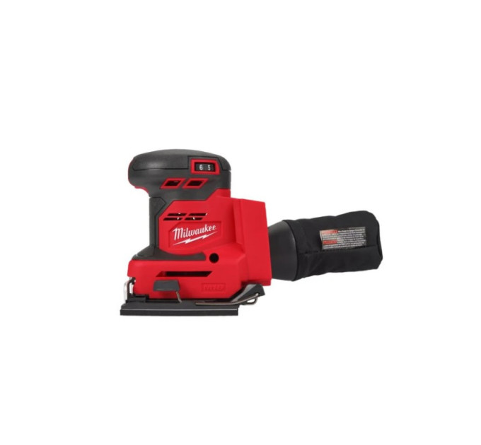 Шлифмашина вибрационная аккумуляторная MILWAUKEE M18 BQSS-0 (каркас)