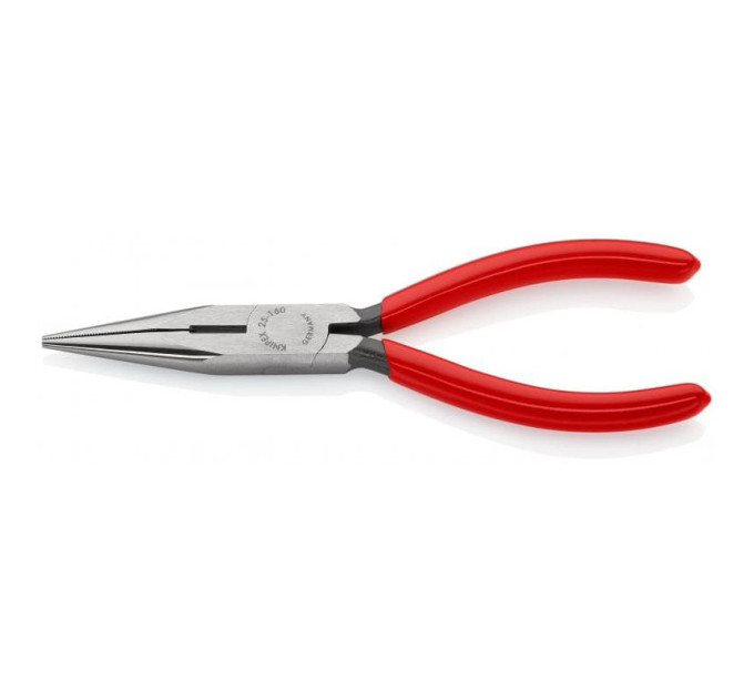 Круглогубцы плоские с режущими кромками Ø2,5мм, 160мм KNIPEX 25 01 160, фосфатированные