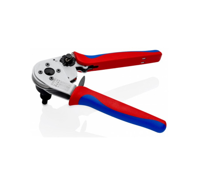 Инструмент для обжима KNIPEX контактов типа DT, четырехзубый, 97 52 67 DT, 230мм