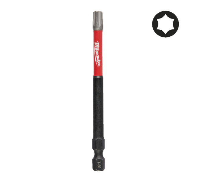 Бита SHOCKWAVE MILWAUKEE, TX30, 90мм