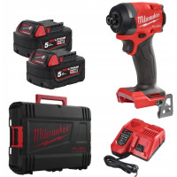 Шуруповерт ударний акумуляторний безщітковий MILWAUKEE (226 Нм) M18 FID3-502X (ЗУ+2ак.Х5Ач+HDкейс),