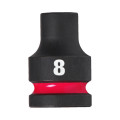 Головка ударная ShW 1/2'' STD MILWAUKEE, 8мм