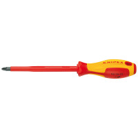 Викрутка для гвинтів з хрестовим шліцом Pozidriv KNIPEX 98 25 02 Викрутка для гвинтів з хрестовим шліцом Pozidriv KNIPEX 98 25 02