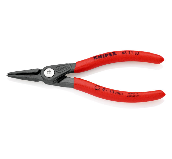 Щипцы прецизионные для внутренних стопорных колец прямые, Ø8-13мм KNIPEX 48 11 J0 SB, Ø0,9мм