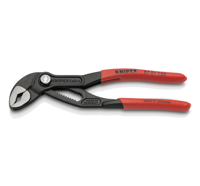 Клещи сантехнические переставные высокотехнологические, Ø32мм Cobra KNIPEX 87 01 150 SB, фосфат