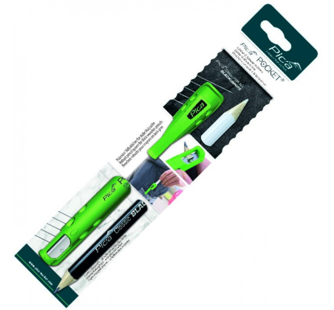 Кофр с точилкой PICA Pocet 505/03, для карандашей деревянных + 1 карандаш PICA 546, 23см